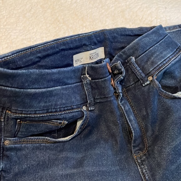 TopShop Moto Kristen Blue Stretch Skinny Denim Jeans Size 28 - Picture 2 of 7